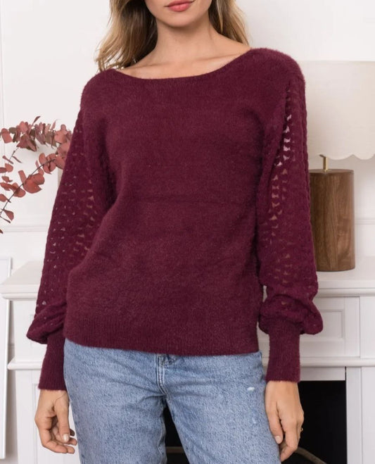 PULL ANYA BORDEAUX